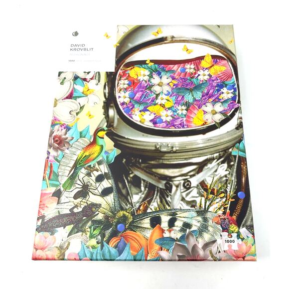 David Krovblit Puzzle Astronaut 1000pcs UNVERIFIED‎ Framable Artwork Floral Cozy - Picture 1 of 6
